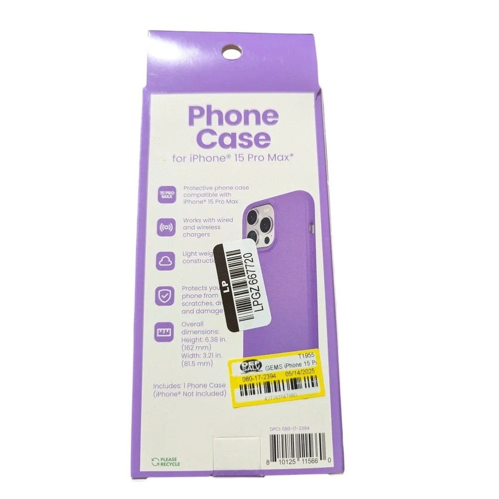 Z1O Unbranded iPhone 15 Pro Max Phone Case In Purple‎